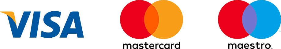 Visa, Mastercard, Maestro